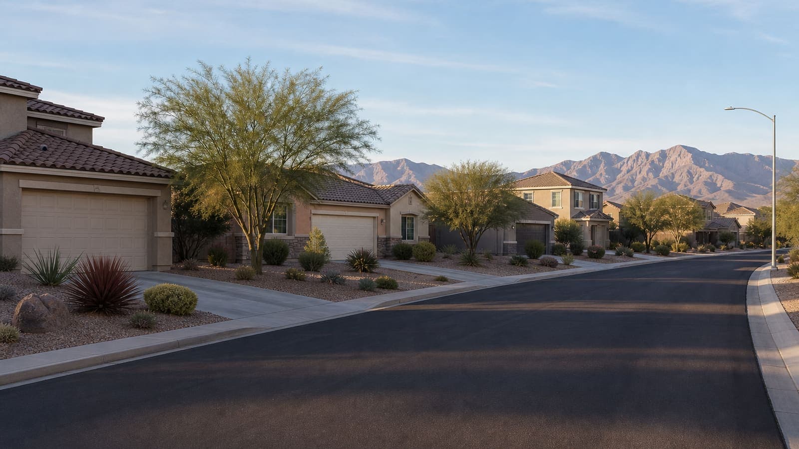 Half-acre desert lots and homes in zip code 89131, northwest Las Vegas